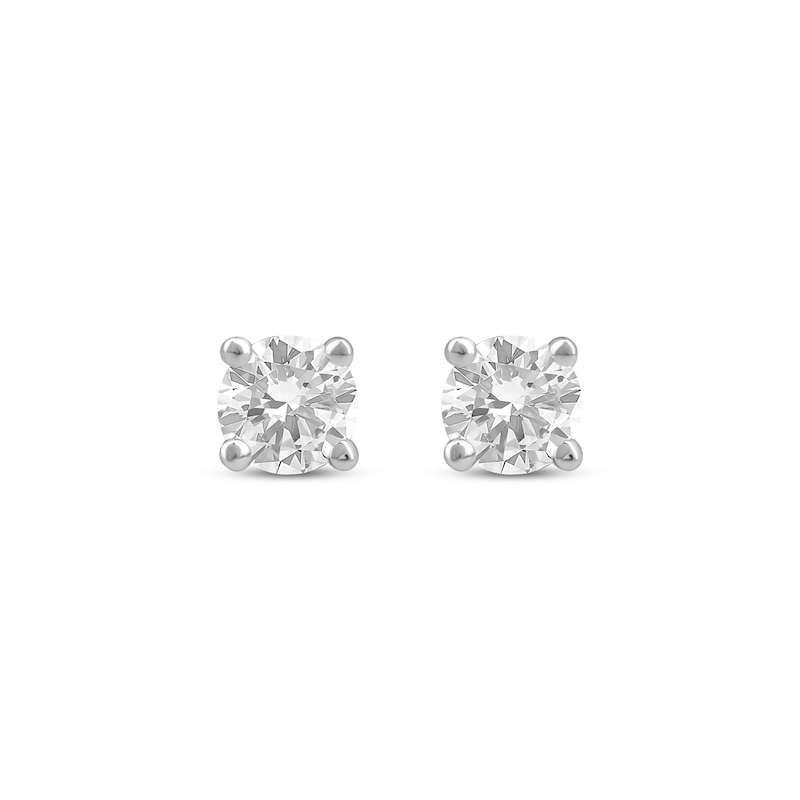 Lab-Created Diamonds by KAY Solitaire Stud Earrings 1/3 ct tw 10K White Gold