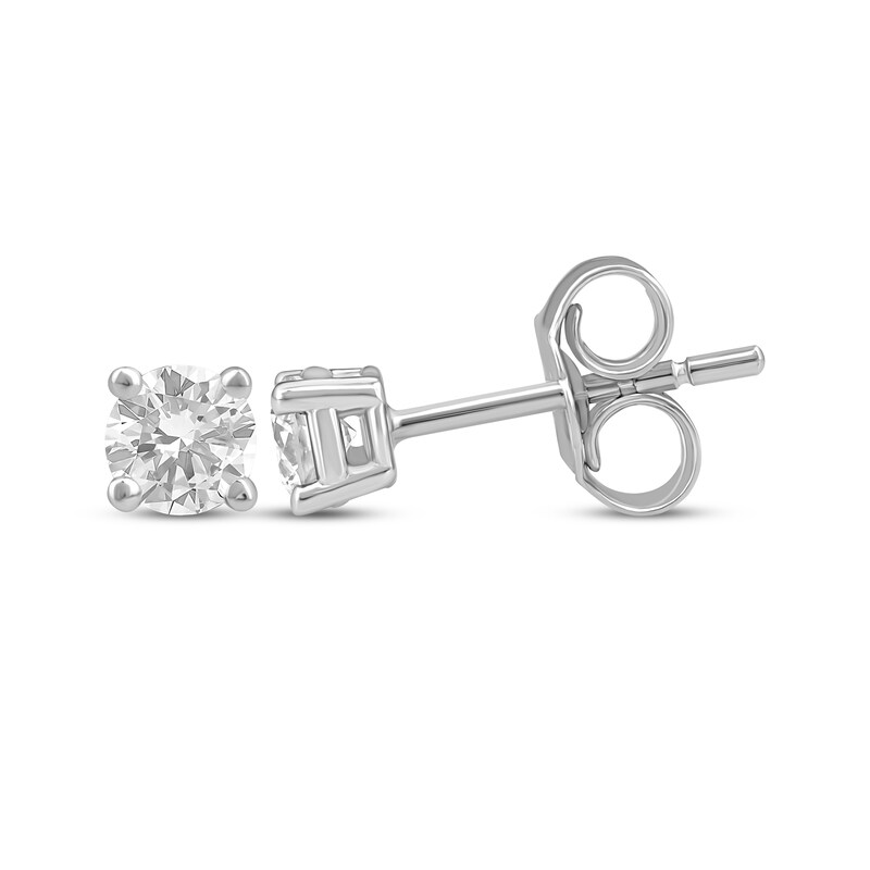 Lab-Created Diamonds by KAY Solitaire Stud Earrings 1/3 ct tw 10K White Gold