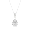 Thumbnail Image 1 of KAY Lab-Grown Diamonds Pear-Shaped Necklace 1 ct tw 14K White Gold 18"