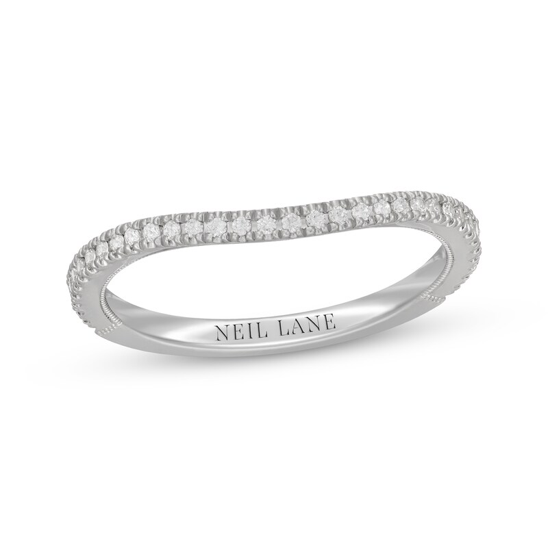 Main Image 1 of Neil Lane Diamond Contour Wedding Band 1/5 ct tw 14K White Gold