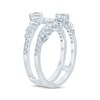 Pear-Shaped Diamond Enhancer Ring 5/8 ct tw 14K White Gold