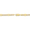 Thumbnail Image 2 of Italian Brilliance Semi-Solid Diamond-Cut Figaro Chain Necklace 14K Yellow Gold 20"