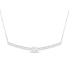 Thumbnail Image 1 of KAY Lab-Grown Diamonds Smile Necklace 1/2 ct tw 10K White Gold 18"