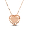 Thumbnail Image 2 of Godiva x Le Vian Ruby Heart Necklace 3/8 ct tw Diamonds 14K Strawberry Gold 19"