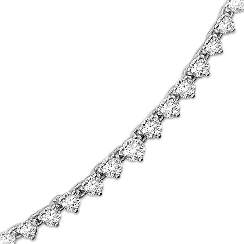 Main Image 2 of Diamond Riviera Necklace 4 ct tw 10K White Gold 17"