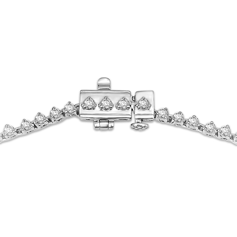 Main Image 3 of Diamond Riviera Necklace 4 ct tw 10K White Gold 17"
