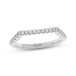 THE LEO Prisma Diamond Contour Wedding Band 1/5 ct tw 14K White Gold