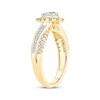 Thumbnail Image 2 of Adore Pear-Shaped Diamond Halo Engagement Ring 3/4 ct tw 14K Yellow Gold