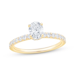 Adore Oval-Cut Diamond Engagement Ring 7/8 ct tw 14K Yellow Gold