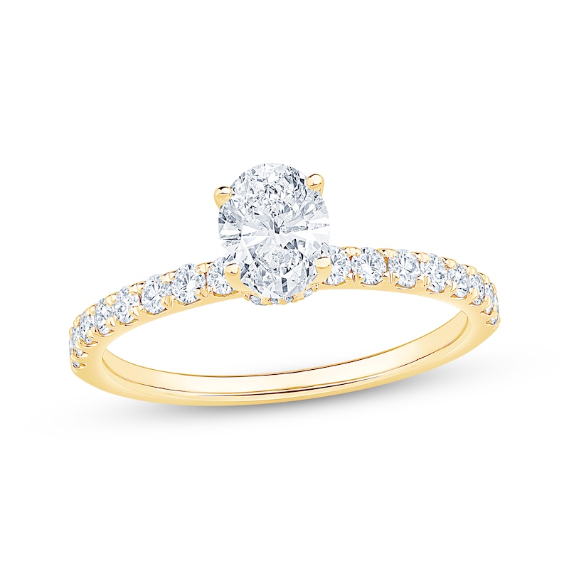 Main Image 1 of Adore Oval-Cut Diamond Engagement Ring 7/8 ct tw 14K Yellow Gold
