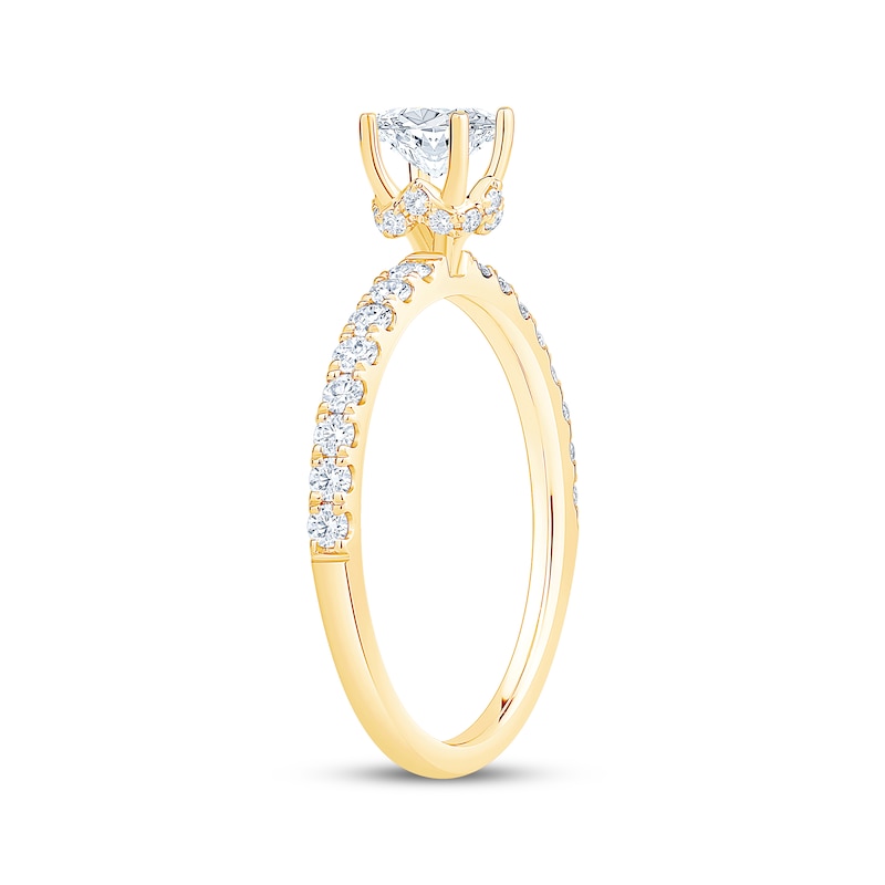 Main Image 2 of Adore Oval-Cut Diamond Engagement Ring 7/8 ct tw 14K Yellow Gold