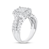 Thumbnail Image 2 of Adore Princess-Cut Multi-Diamond Halo Engagement Ring 2 ct tw 14K White Gold