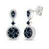 Thumbnail Image 3 of Black & White Multi-Diamond Teardrop & Circle Gift Set 1-1/4 ct tw Sterling Silver