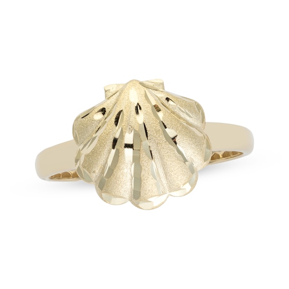 Seashell Ring 14K Yellow Gold