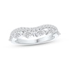 Thumbnail Image 1 of Adore Marquise & Round-Cut Diamond Contour Anniversary Ring 3/4 ct tw 14K White Gold