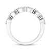 Thumbnail Image 3 of Adore Marquise & Round-Cut Diamond Contour Anniversary Ring 3/4 ct tw 14K White Gold