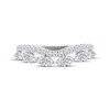 Thumbnail Image 4 of Adore Marquise & Round-Cut Diamond Contour Anniversary Ring 3/4 ct tw 14K White Gold