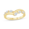 Thumbnail Image 1 of Adore Marquise-Cut Lab-Grown Diamond Anniversary Ring 1/2 ct tw 14K Yellow Gold