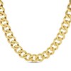 Thumbnail Image 1 of 9.6mm Flat Curb Chain Necklace Solid 10K Yellow Gold 22"