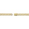 Thumbnail Image 3 of 9.6mm Flat Curb Chain Necklace Solid 10K Yellow Gold 22"