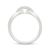 Thumbnail Image 3 of Diamond Open-Loop Ring 1/5 ct tw Sterling Silver