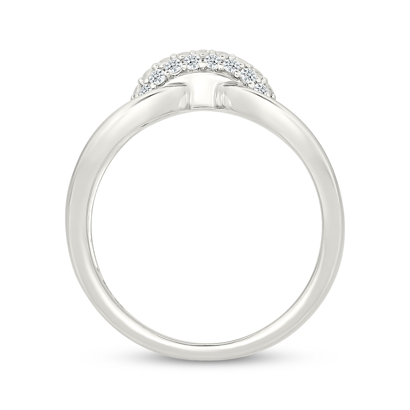 Main Image 3 of Diamond Open-Loop Ring 1/5 ct tw Sterling Silver