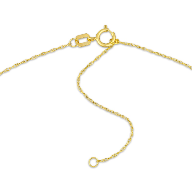 Main Image 3 of Ice Skate Necklace 14K Yellow Gold 18"