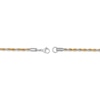 Thumbnail Image 3 of Rope Chain Necklace 4mm Solid Stainless Steel & Yellow Ion Plating 22"