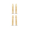 Thumbnail Image 2 of Hoop Earrings Set 10K Yellow Gold
