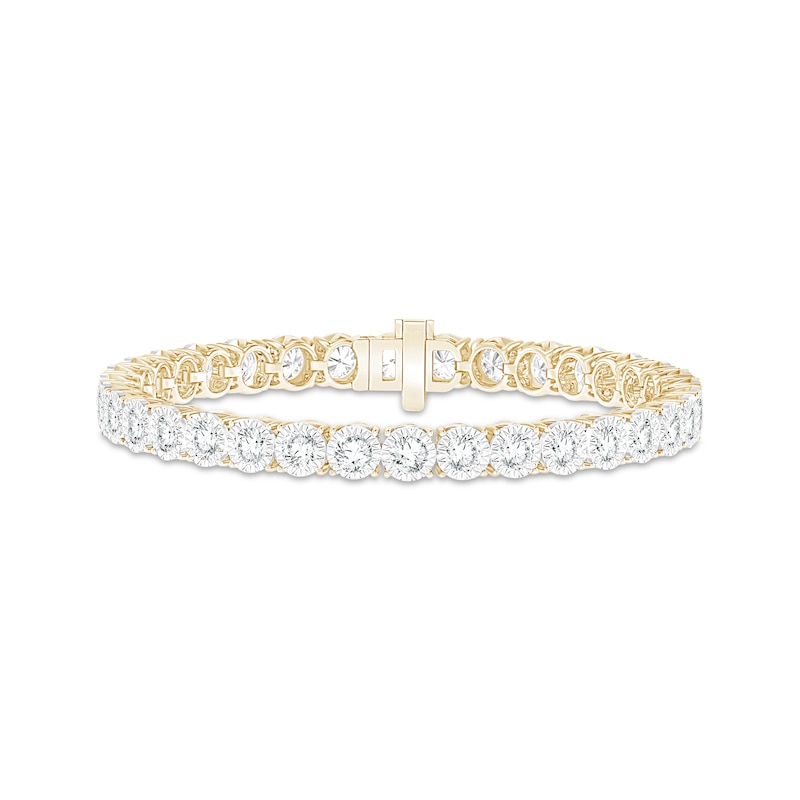Main Image 1 of KAY Lab-Grown Diamonds Tennis Bracelet 8 ct tw 10K Yellow Gold 7"
