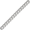 Thumbnail Image 4 of Diamond-Cut Flat Curb Chain Necklace & Bracelet Gift Set Solid Sterling Silver