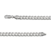 Thumbnail Image 5 of Diamond-Cut Flat Curb Chain Necklace & Bracelet Gift Set Solid Sterling Silver