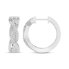 Thumbnail Image 3 of Diamond Accent Twist Hoop Earrings Sterling Silver