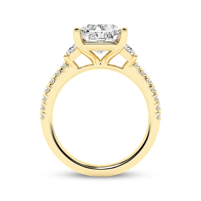 Main Image 3 of Adore Lab-Grown Diamonds Radiant-Cut Engagement Ring 5-7/8 ct tw 14K Yellow Gold