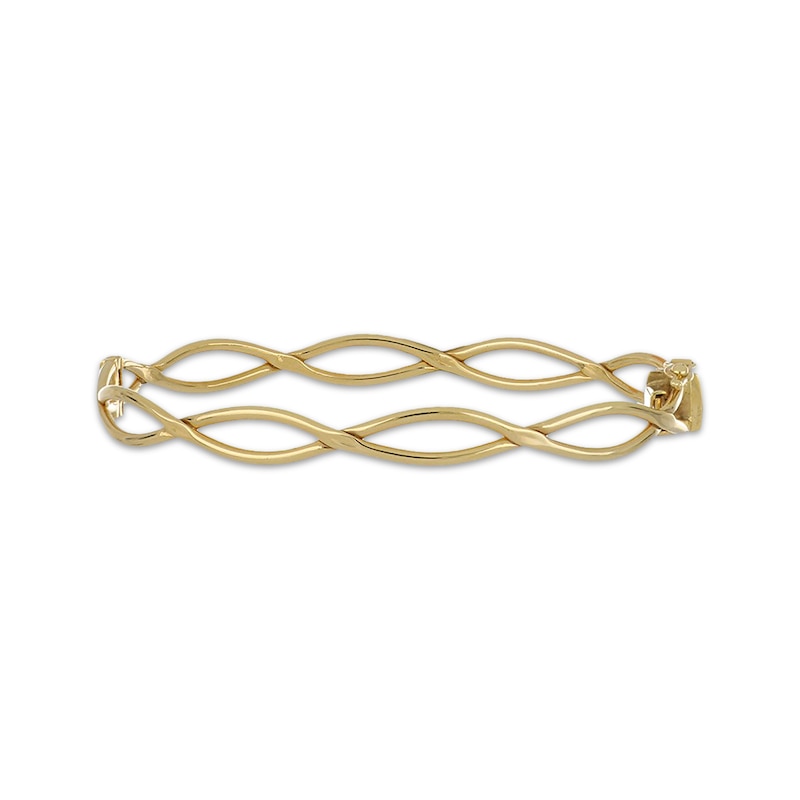 Main Image 1 of Open Twist Bangle Bracelet 10K Yellow Gold