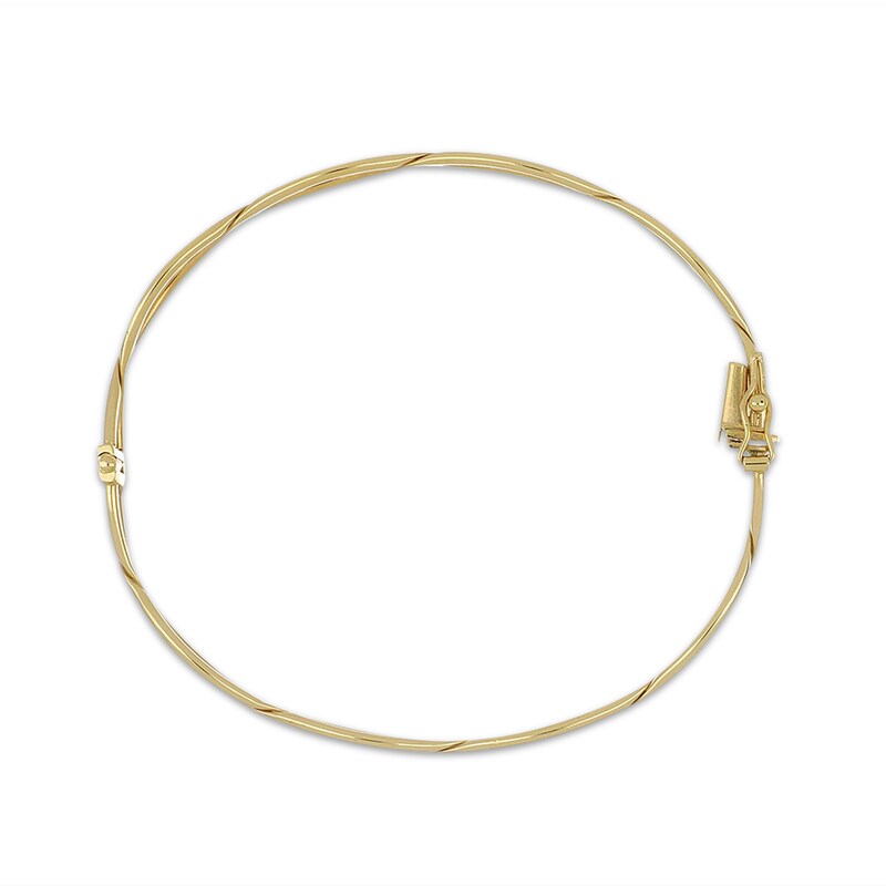 Main Image 3 of Open Twist Bangle Bracelet 10K Yellow Gold
