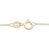 Thumbnail Image 3 of Interlocking Circle Bracelet Solid 10K Yellow Gold 7.5"