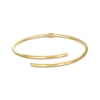 Thumbnail Image 1 of Polished Tube Bypass Bangle Bracelet 10K Yellow Gold 7.25"
