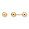 Thumbnail Image 0 of Children's Ball Earrings 14K Yellow Gold