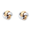Thumbnail Image 0 of Love Knot Earrings 14K Two-Tone Gold