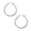 Thumbnail Image 0 of Hoop Earrings 14K White Gold 25mm