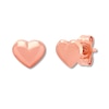 Children's Heart Earrings 14K Rose Gold