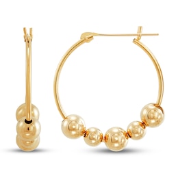 Hoop Earrings 14K Yellow Gold 2mm