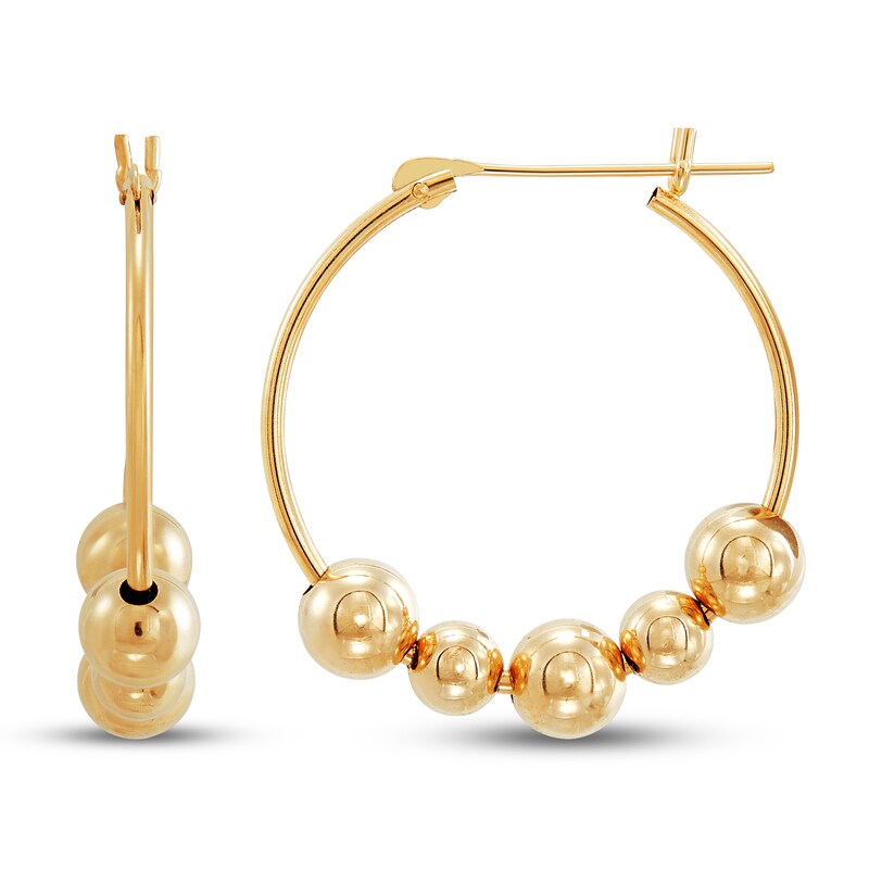 Main Image 1 of Hoop Earrings 14K Yellow Gold 2mm