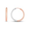 Endless Hoop Earrings 14K Two-Tone Gold