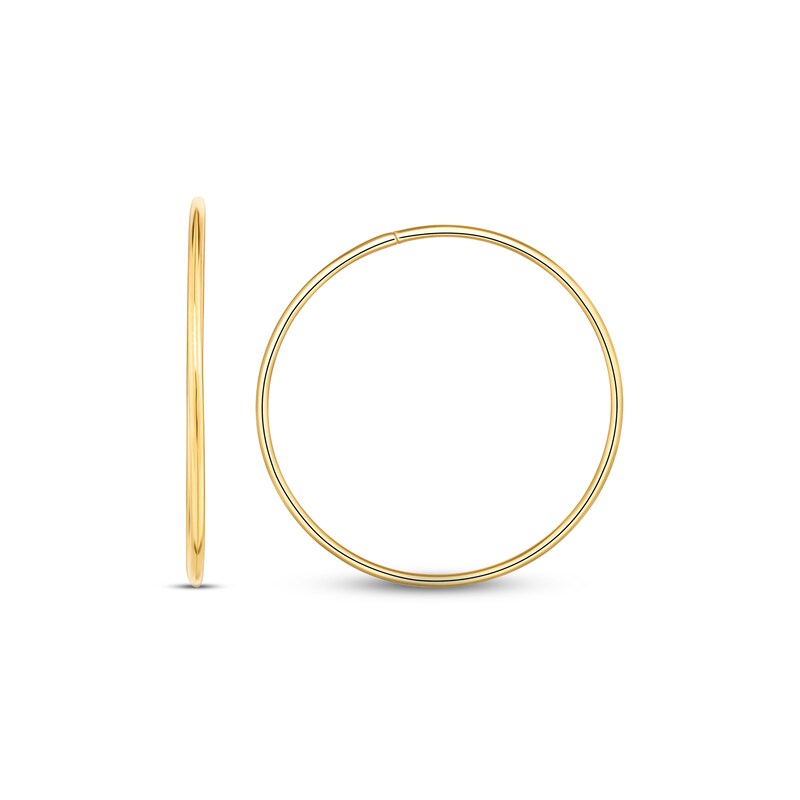 Endless Hoop Earrings 14K Yellow Gold