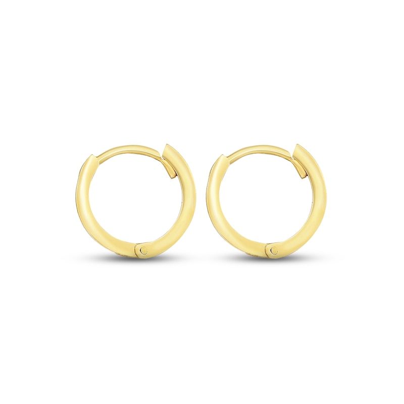 Huggie Hoop Earrings 14K Yellow Gold