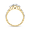 Thumbnail Image 2 of Round-Cut Diamond Three-Stone Engagement Ring 1-1/2 ct tw 14K Yellow Gold