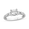 Thumbnail Image 0 of XO from KAY Princess-Cut Diamond Engagement Ring 1-1/3 ct tw 14K White Gold