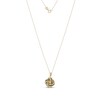 Thumbnail Image 2 of Black Enamel Love Knot Necklace 14K Yellow Gold